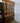 43459 Vintage Wood China Cabinet with Glass Doors