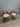 17281 Vintage Wooden Barrel Back Chairs with Woven Seats