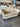 71172 Beige Chenille Loveseat with Rolled Arms