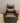 89662 Classic Brown Leather Recliner with Wooden Arms