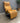 73986 Vintage Tan Leather Swivel Recliner Chair