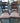 57358 Set of Four Vintage Ladder Back Dining Chairs