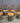 51058 Vintage Wooden Dining Chairs - Set of 6