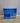 56844 Vintage Blue Wooden Organizer Shelf
