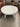 51813 Rustic Round White Coffee Table
