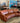 55632 Contemporary Brown Leather Curved Sofa