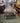 27757 Vintage Wooden Side Table with Shelf