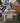 37107 Colorful Hand-Painted Side Table
