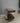 51304 Modern Glass and Wood Side Table with Drawer