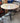 53566 Round Wooden Table with Metal Base