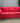 05326 Red Three-Seater Sofa with Removable Cover