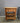 36559 Rustic Wooden Two-Drawer Side Table