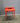 86117 Vibrant Red Wooden Writing Desk