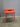 86117 Vibrant Red Wooden Writing Desk