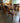 97852 Wooden Dining Table Set with Cushioned Chairs