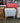 65166 White Two-Drawer Nightstand with Mint Accents