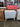 65166 White Two-Drawer Nightstand with Mint Accents