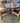 62625 Rustic Round Dining Table with Four Chairs