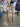 57988 Classic Wooden Valet Stand with Wheels