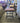 17881 Vintage Patterned Metal Frame Ottoman