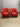 87147 Vintage Red Upholstered Club Chairs