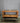 04764 Oak Glass-Top Console Table