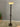 93163 Modern Industrial Floor Lamp with Amber Glass Shade