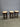27047 Set of 3 Wooden Bar Stools with Woven Seats
