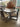 31740 Round Wooden Dining Table Set with Cushioned Chairs