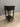 80065 Vintage Black Wooden Accent Table with Drawer