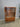 45873 Vintage Wooden Display Cabinet with Glass Doors