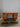 32162 Mid-Century Wooden Desk with Brass Handles