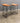 92736 * Set of Two* Wooden Saddle Bar Stools with Metal Base
