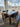 45867 Dark Wood Dining Table Set with Chairs