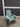 49324 Turquoise Wooden Rocking Chair