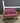 83493 Oak Wood Two-Seater Futon Sofa with Burgundy Cushions