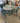 62465 Green Patio Dining Set with Glass Table Top