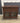 29705 Antique-Style Wooden Cabinet with Glass Doors