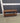 38744 Wooden Console Table with Glass Top