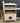 93652 Vintage White Hutch Cabinet