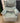 38748 Plush Recliner Chair with Light Blue Upholstery
