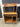 55133 Compact Rolling Wooden Desk with Shelves