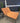94222 Outdoor Double Chaise Lounge with Orange Cushions