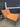 94222 Outdoor Double Chaise Lounge with Orange Cushions