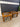 13178 Rustic Wood and Glass End Tables Set