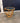 30073 Vintage Rattan Side Table with Glass Top