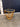 30073 Vintage Rattan Side Table with Glass Top