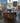18429 Vintage Wooden Dining Table Set with Queen Anne Chairs