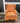 64624 Vintage Orange Wingback Upholstered Armchair