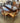54404 Wooden Oval Dining Table Set with Upholstered Chairs